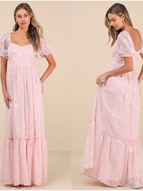 Lulus Dresses & Skirts - LULU'S Phenomenal Sweetness
Pink Floral Burnout Bustier Maxi
Dress